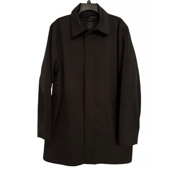 Tumi T-Tech Men’s Essential Gear Rain Coat Jacket Black Mid Length Medium 677344 - Picture 1 of 10